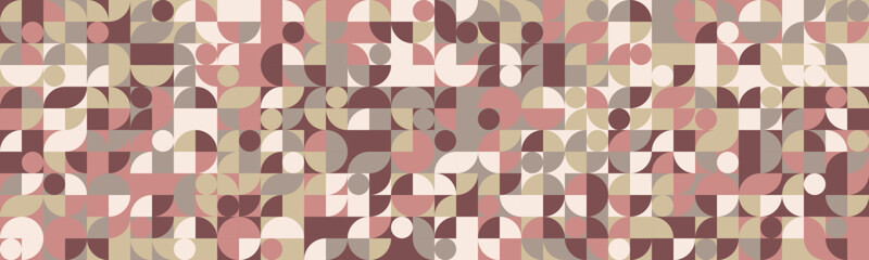 Geometric vector pattern featuring minimal shapes and seamless design. Great for abstract backgrounds, trendy posters, or textile prints. Modern and artistic simplicity.