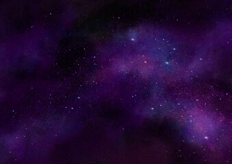 Fototapeta premium Cosmic Galaxy Watercolor