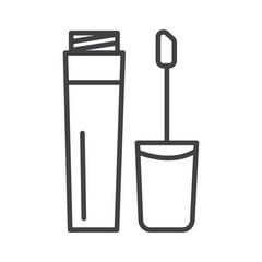 Lip gloss icon Symbol mark in filled style