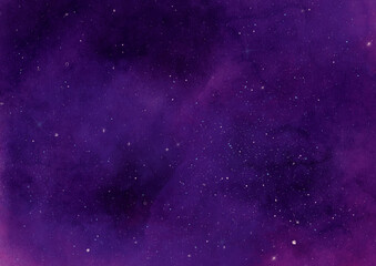 Purple Galaxy Watercolor