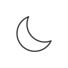 Obraz premium Moon icon Symbol mark in filled style