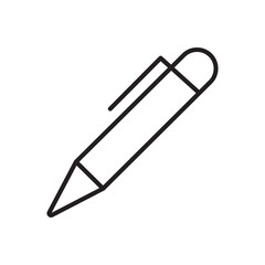 Pen, write icon. Simple solid style