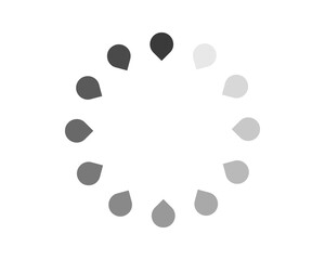 Loading bar status icon. Vector illustration. Vector loaded icons. Download progress. Donload or Upload.