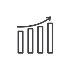 Stats icon Symbol mark in filled style