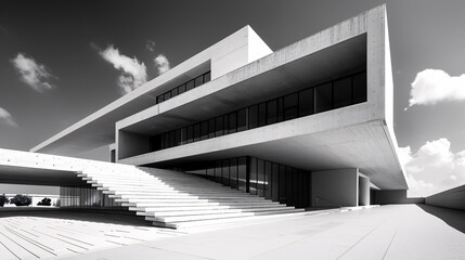 Fototapeta premium The geometry and perspective of modern architecture