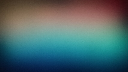 Abstract gradient background with earthy red and teal hues, blending into deep blue, featuring a grainy texture, perfect for digital designs