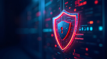 Cyber ​​security and data protection, internet network security, protect business and financial transaction data from cyber attack, user private data security encryption