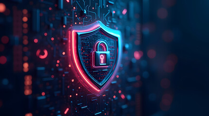 Cyber ​​security and data protection, internet network security, protect business and financial transaction data from cyber attack, user private data security encryption