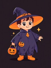 Cute Little Witch for Halloween