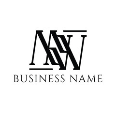 Fototapeta premium MW or WM logo designs, MW logo design ideas, MW or WM design collection, WM logo design, MW monogram logo designs, MW vector templates, MW luxury logos