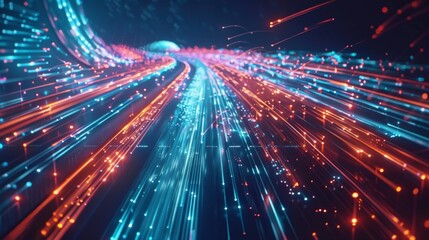 Naklejka premium A secure payment system for transportation services powered by 5G and blockchain eliminating the need for physical tickets and ensuring fast and safe transactions.