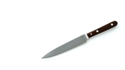 Fototapeta premium Fork and Knife Crossed on White Background