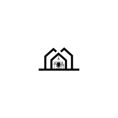 Home Office Minimalist Icon 