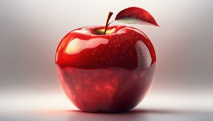 shiny red apple