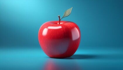 Obraz premium shiny red apple