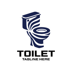 Logo Toilet Abstract Simple Luxury.