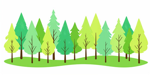 illustration of a green tree