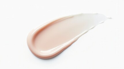 Transparent Liquid Gel Beauty Serum Swatch on White Background Natural Skincare Product Concept