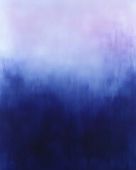 A serene abstract painting featuring a gradient of soft pastels transitioning from light lavender to deep indigo, creating a calming and dreamy atmosphere.
