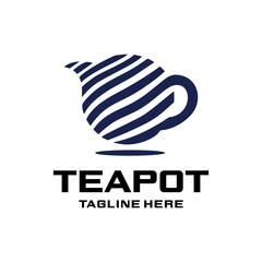 Logo Teapot Abstract Luxury.