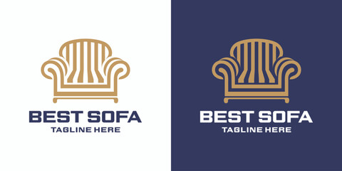 Logo Sofa Chair Abstract Simple Luxury.