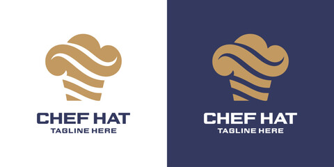 Logo Chef Hat Abstract Simple Luxury.
