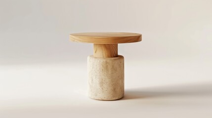 Side table on white background