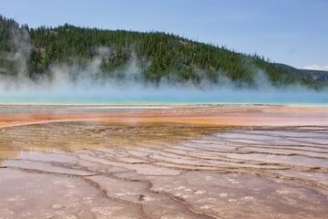 Grand Prismatic Spring in Yellowstone National Park, Wyoming, USA