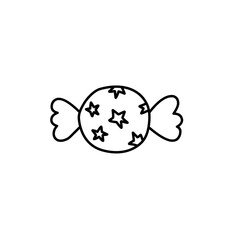 christmas candy outline