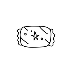 christmas candy outline