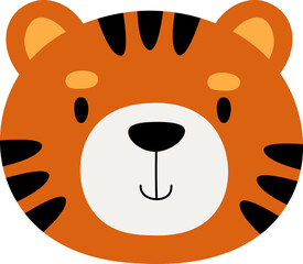 Hand Drawn Tiger Portrait