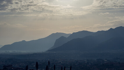 fog in the mountains
