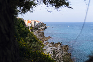 coastline of small village