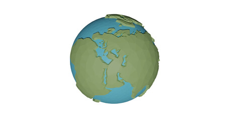 Cartoon earth planet