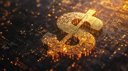 Gold Money Symbol, Generative AI