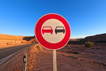 No Overtaking Traffic Sign