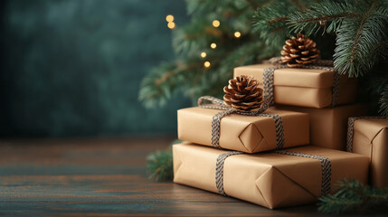 Christmas tree with gitt