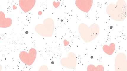Romantic Hand-Drawn Hearts
