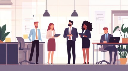 Business Meeting Illustration