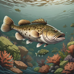 Obraz premium fish in the water