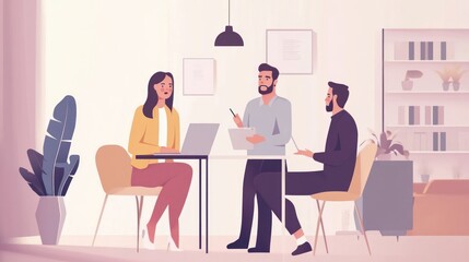 Business Meeting Illustration