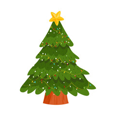 Christmas tree illustration