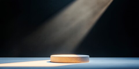 Black background, spotlight ,generative ai