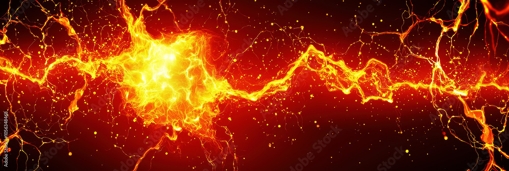Poster energetic neural background with dynamic visual effects