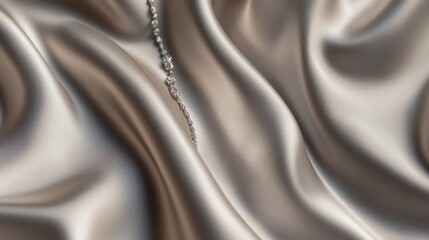 Obraz premium Elegant Satin Fabric with Soft Drapes and Texture
