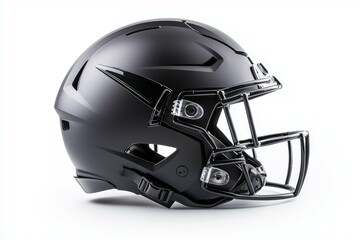 Fototapeta premium American football helmet. Backdrop with selective focus and copy space for text