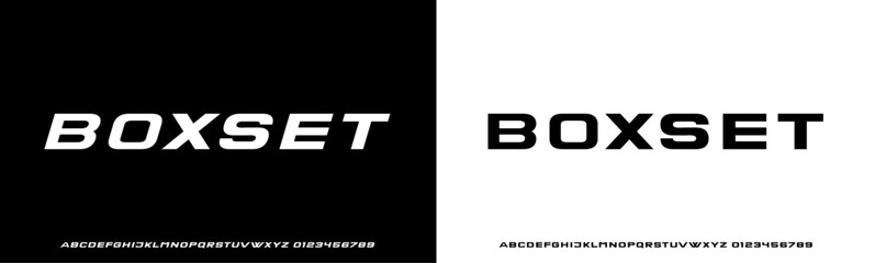 Modern Bold Font. Regular Italic Number Typography urban style alphabet fonts for fashion, sport, technology, digital, movie, logo design, vector illustration