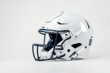 American football helmet. Backdrop with selective focus and copy space for text
