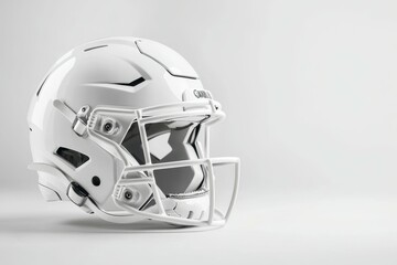 Fototapeta premium American football helmet. Backdrop with selective focus and copy space for text