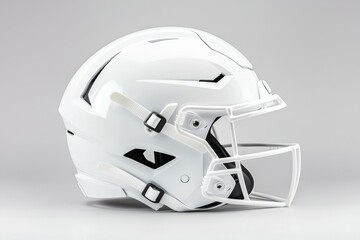 Fototapeta premium American football helmet. Backdrop with selective focus and copy space for text